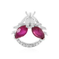 Pendentif en argent et Rubis de Madagascar