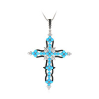 Collier en argent et Turquoise Sleeping Beauty (Dallas Prince Designs)