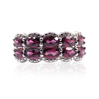 Bague en argent et Grenat de Tocantin