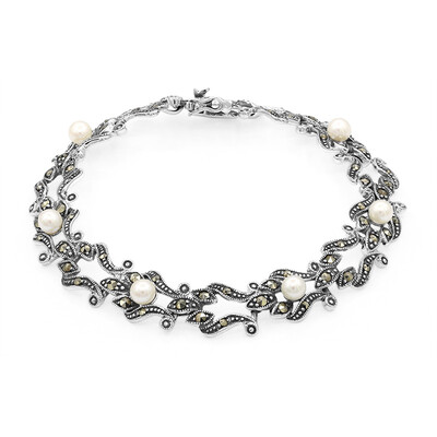 Bracelet en argent et Perle de culture d'eau douce