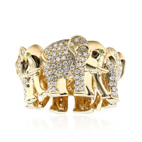 Bague en or et Grenat Tsavorite AAA (CIRARI)