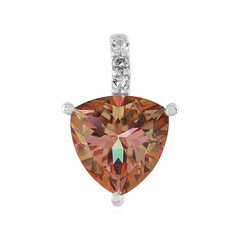 Pendentif en argent et Topaze mystique couleur pêche