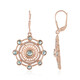 Boucles d'oreilles en argent et Apatite bleue