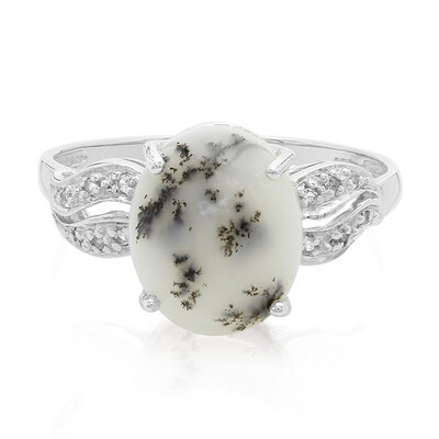 Bague en argent et Agate dendritique