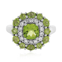 Bague en argent et Péridot