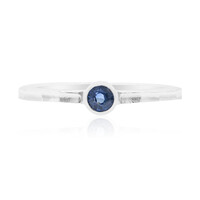 Bague en argent et Saphir bleu