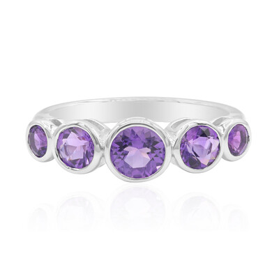 Bague en argent et Améthyste de Bolivie