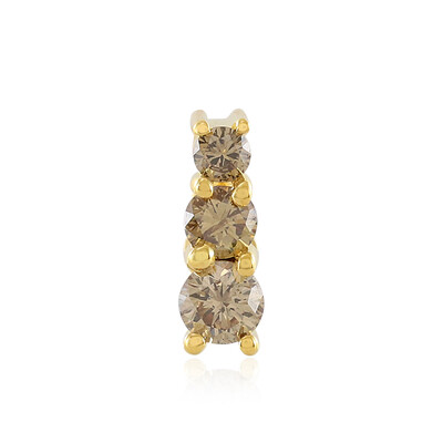 Pendentif en argent et Diamant champagne I3