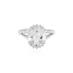 Bague en argent et Topaze blanche