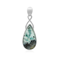 Pendentif en argent et Silice de gemme (Bali Barong)