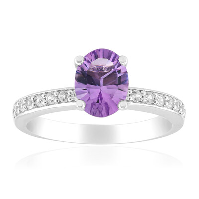 Bague en argent et Améthyste