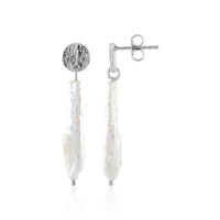 Boucles d'oreilles en argent et Perle de culture d'eau douce