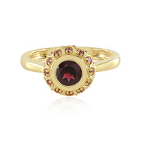 Bague en argent et Grenat Rhodolite framboise