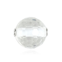 Charm en argent et Quartz blanc