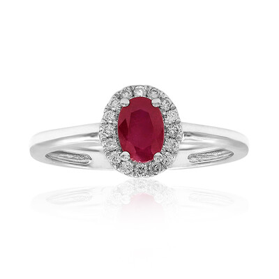 Bague en or et Rubis AAA du Mozambique