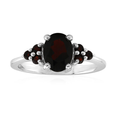 Bague en argent et Grenat