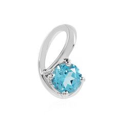 Pendentif en argent et Topaze bleu Suisse