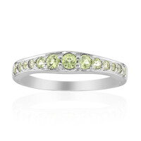 Bague en argent et Péridot