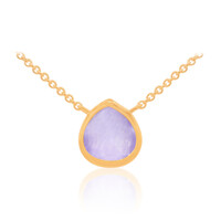 Collier en argent et Jade lavande
