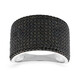 Bague en argent et Spinelle noir