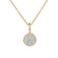 Collier en argent et Diamant PK (J)