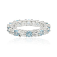 Bague en argent et Topaze blanche