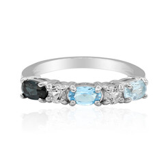 Bague en argent et Topaze bleu ciel