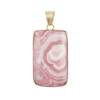 Pendentif en argent et Rhodochrosite (Bali Barong)