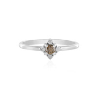 Bague en argent et Diamant champagne I3