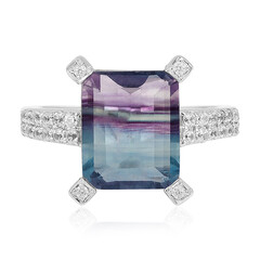 Bague en argent et Fluorite