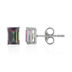 Boucles d'oreilles en argent et Quartz mystique