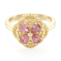 Bague en or et Saphir Padparadscha non chauffé (AMAYANI)