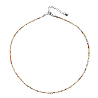 Collier en argent et Zircon jaune canari