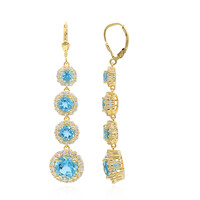 Boucles d'oreilles en argent et Topaze de Marambaia