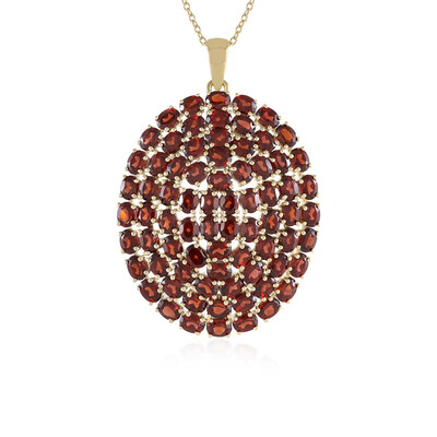Collier en argent et Grenat du Mozambique