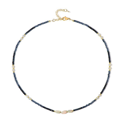 Collier en argent et Saphir bleu (Riya)