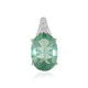 Pendentif en argent et Fluorite verte