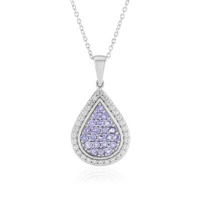 Collier en argent et Tanzanite