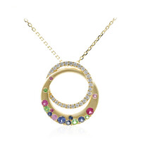 Collier en or et Saphir bleu de Ceylan (CIRARI)