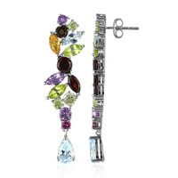 Boucles d'oreilles en argent et Citrine
