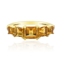 Bague en argent et Citrine