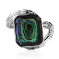 Bague en argent et Coquillage d'Abalone