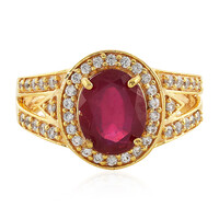 Bague en argent et Rubis de Madagascar