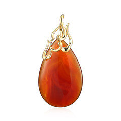 Pendentif en argent et Agate rouge