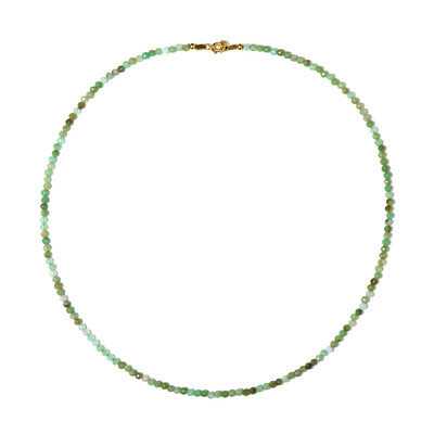 Collier en argent et Chrysoprase