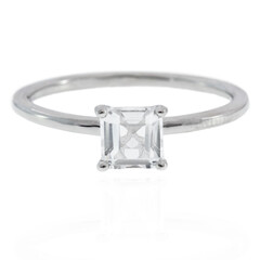 Bague en argent et Topaze blanche