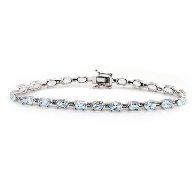 Bracelet en argent et Topaze bleu ciel