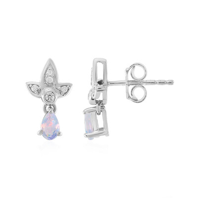 Boucles d'oreilles en argent et Opale Welo