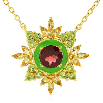 Collier en argent et Grenat Rhodolite