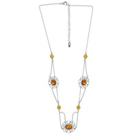 Collier en argent et Ambre baltique